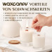 Waxcanpy sojas vasks svecēm, augstākās kvalitātes sveču vasks (1KG)