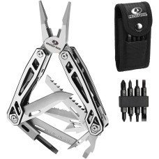 MOSSY OAK Multitool, 21-in-1 Stainless Steel Pocket Knife with Screwdriver